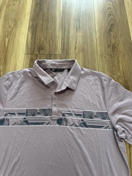 Travis Mathew Men's Papaya groves perfect polo golf shirt size XXL - Picture 3 of 5